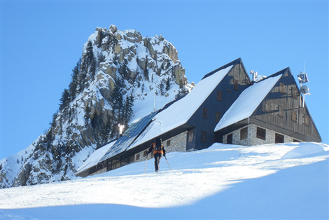 Rifugio Garelli innevato