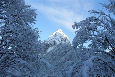 Cima Bruseis innevata