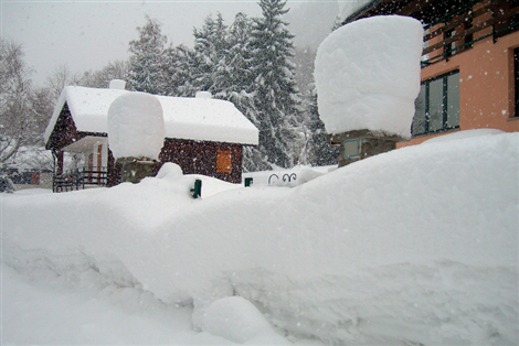Chiusa Pesio sotto la neve